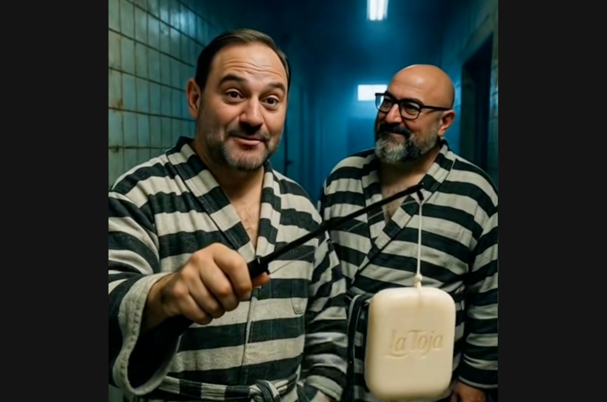 Meme de Ábalos y Koldo en prisión