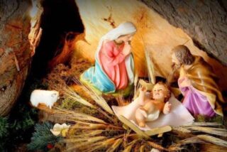 Nacimiento en la basílica de la Milagrosa