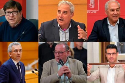 Paco Salazar, Antonio Navarro, Jos&eacute; Tom&eacute;, Javier Izquierdo, Francisco Luis Fern&aacute;ndez Rodr&iacute;guez y Toni Gonz&aacute;lez (PSOE)