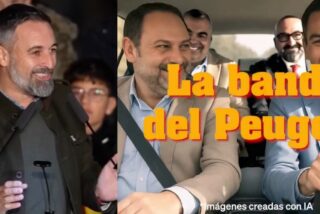 Santiago Abascal y la banda del Peugeot.