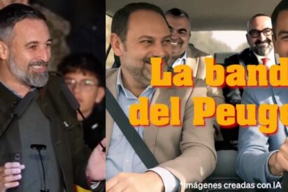 Santiago Abascal y la banda del Peugeot.