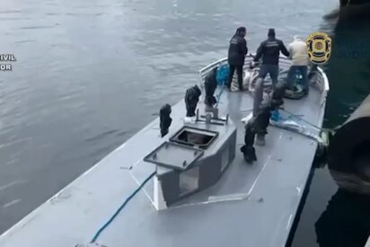 Un narcosubmarino capturado por la Guardia Civil-