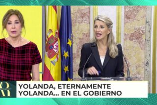 Ana Rosa se mofa de las eternas rabietas sin efecto de Yolanda D&iacute;az: "Resiste m&aacute;s que S&aacute;nchez"