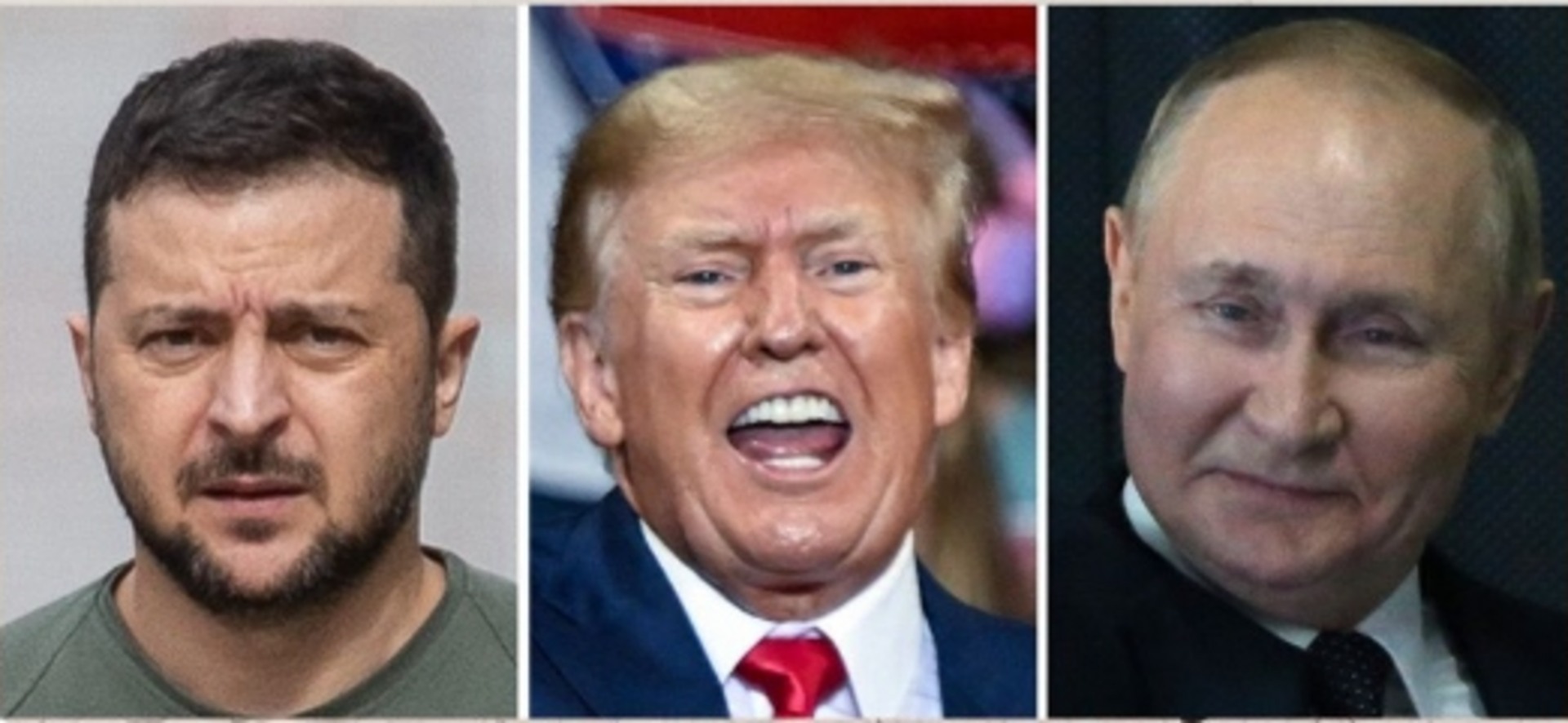 Zelenski, Trump y Putin