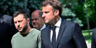 Macron: &ldquo;Mientras se habla de paz, Rusia sigue matando y destruyendo&rdquo;