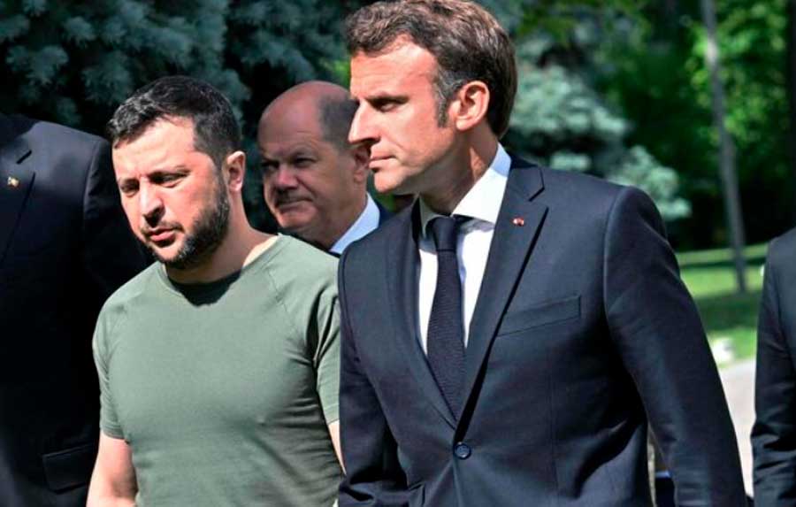 Macron: “Mientras se habla de paz, Rusia sigue matando y destruyendo”