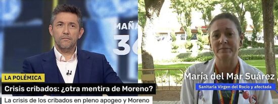 La cocinera María del Mar Suárez, durante la entrevista con a Javier Ruiz en el programa 'Mañaneros 360' de La 1.