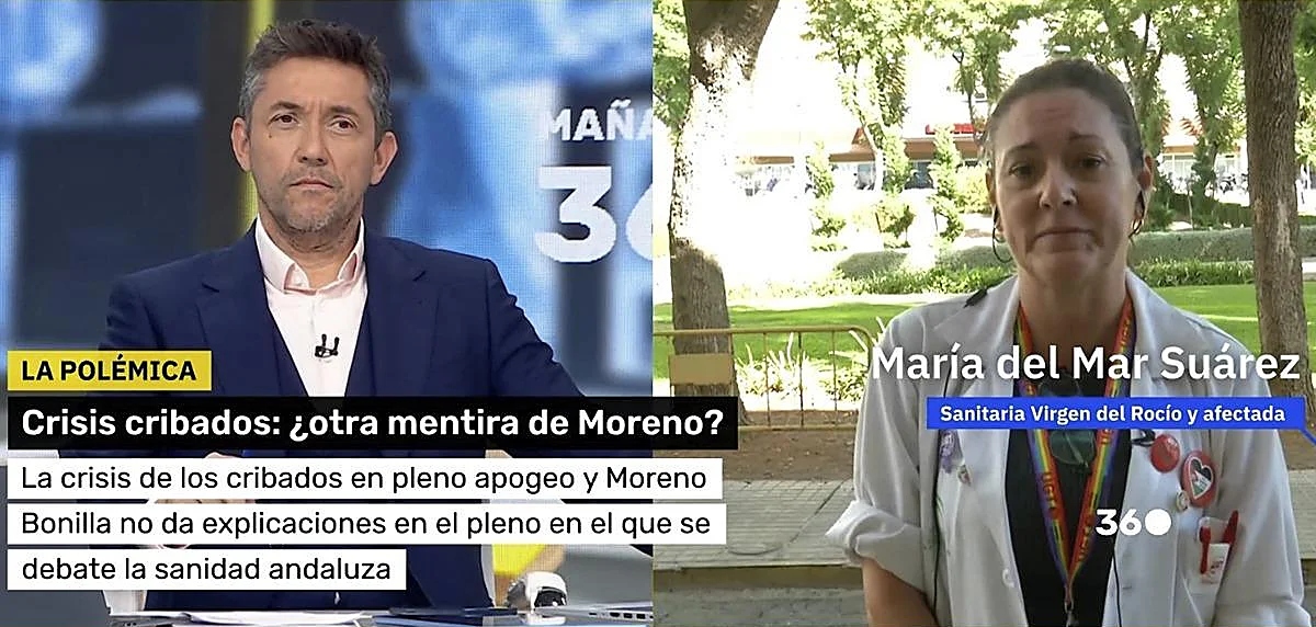 La cocinera María del Mar Suárez, durante la entrevista con a Javier Ruiz en el programa 'Mañaneros 360' de La 1.