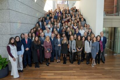 Foto de familia de Red Solidaria Santander. 