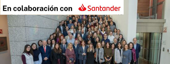 Foto de familia de Red Solidaria Santander. 