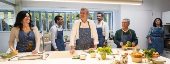 Alfonso Rueda y parte de su equipo de gobierno. 