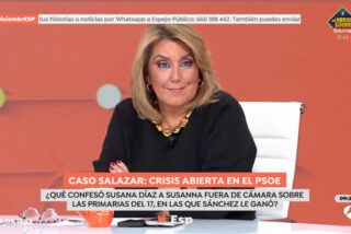 Susana Díaz sigue tirando de la lengua sobre las primarias del PSOE que apestan a sauna