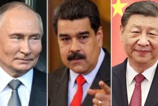 Putin, Maduro y Xi Jinping