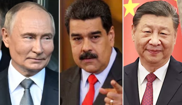 Putin, Maduro y Xi Jinping