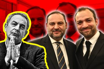 José Luis Ábalos con su hijo Víctor y Jos&eacute; Luis Rodr&iacute;guez Zapatero