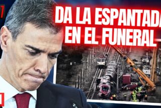Pedro S&aacute;nchez, el galgo de Paiporta, da la espantada en el funeral de las v&iacute;ctimas de Adamuz