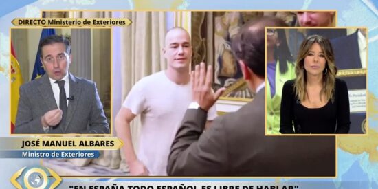 Jos&eacute; Manuel Albares y Ana Terradillos.