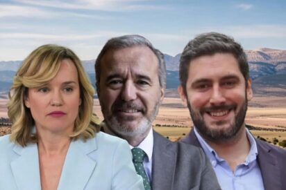 Alegr&iacute;a (PSOE), Azc&oacute;n (PP) y Nolasco (VOX)