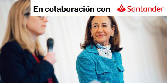 Ana Bot&iacute;n, presidenta de Santander y Lucy Rigby, City Minister Gobierno brit&aacute;nico