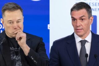 Elon Musk y Pedro S&aacute;nchez.