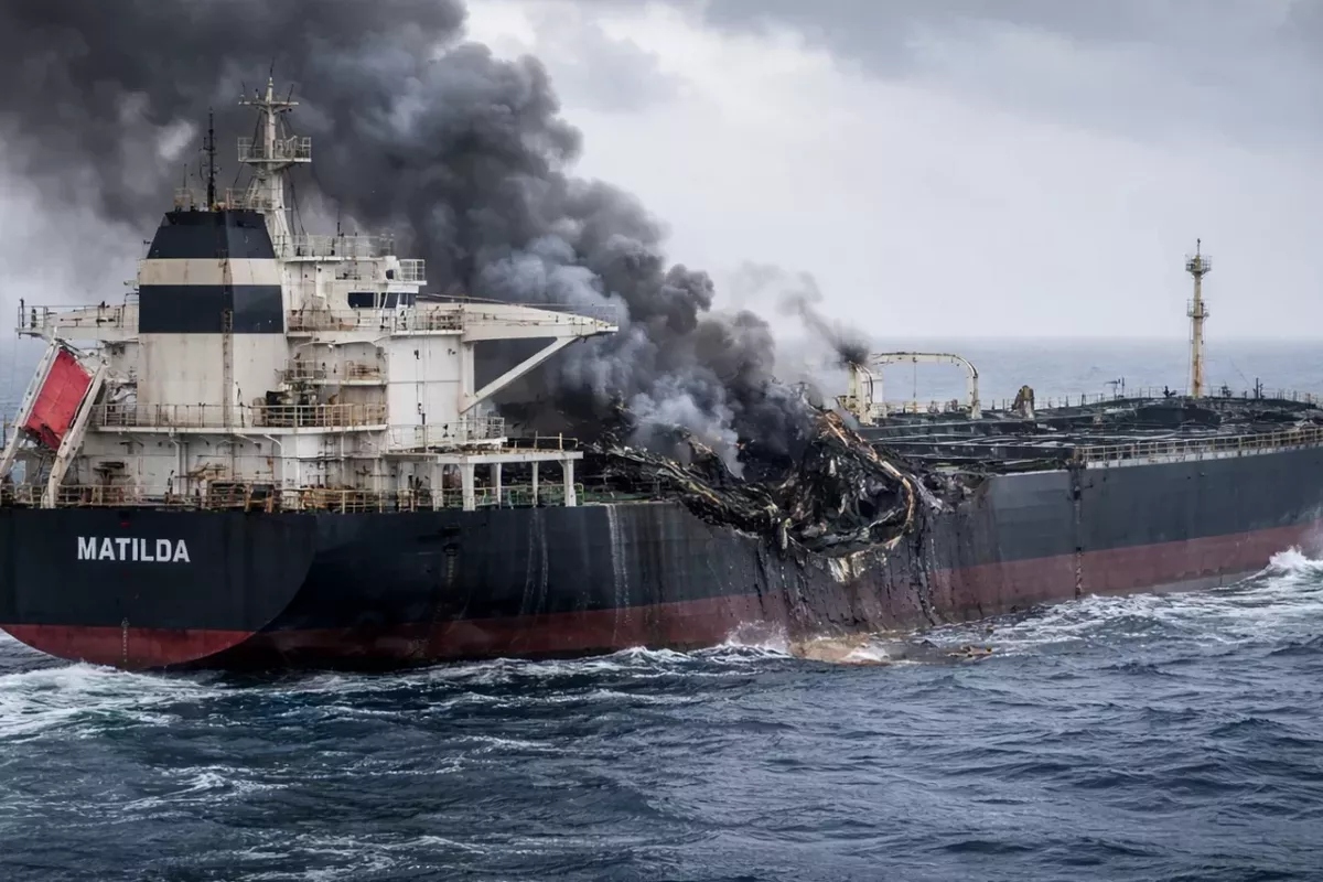 El petrolero 'Matilda' atacado con drones