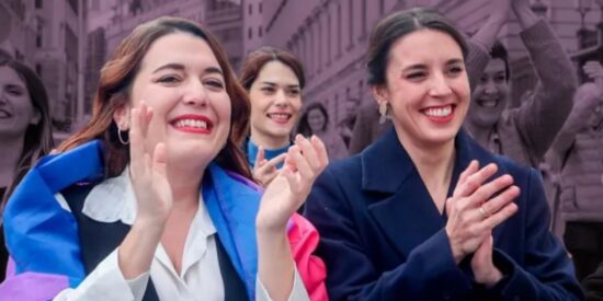 Irene Montero, exministra de Igualdad, y la exsecretaria de Estado de Igualdad, Ángela Rodríguez 'Pam'