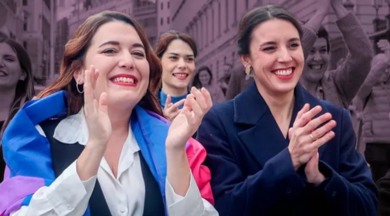 Irene Montero, exministra de Igualdad, y la exsecretaria de Estado de Igualdad, Ángela Rodríguez 'Pam'