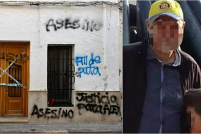 Juan Francisco, empleado en una biblioteca municipal, junto a su casa de Sueca donde mató a Álex