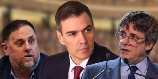 Junqueras, Sánchez y Puigdemont