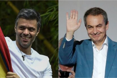 Leopoldo L&oacute;pez y Jos&eacute; Luis Rodr&iacute;guez Zapatero.