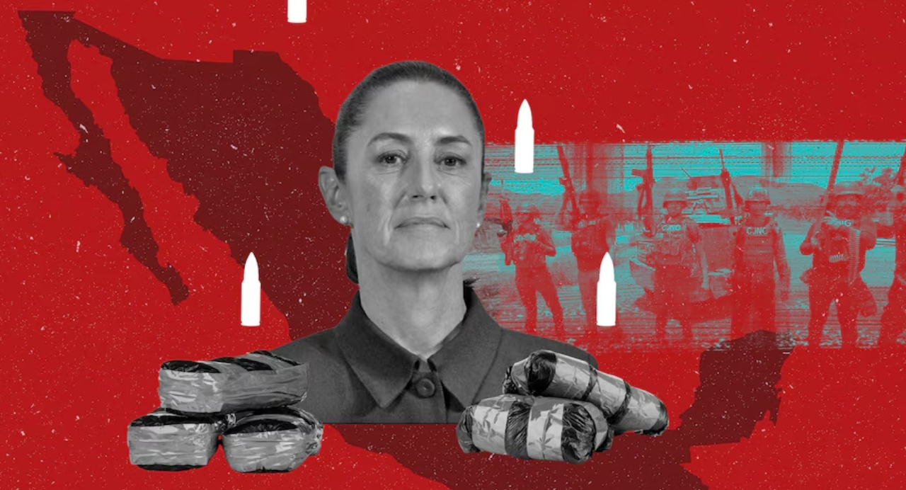 La presidenta Claudia Sheinbaum y los carteles de la droga en México