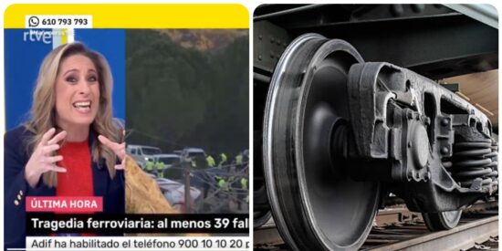 Una periodista sanchista la l&iacute;a muy parda en TVE: "Las ruedas de los trenes son una especie de cuadrado"