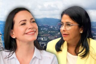 María Corina Machado y Delcy Rodríguez (1)