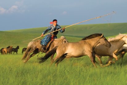 Nomadas en Mongolia 