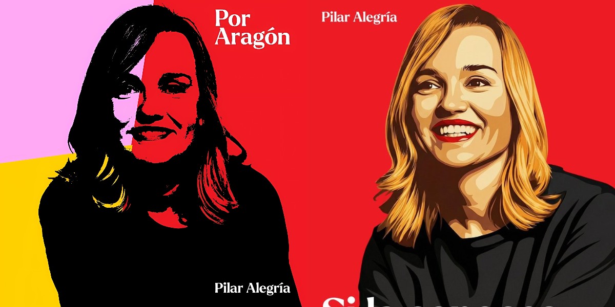 Los carteles de Pilar Alegr&iacute;a (PSOE).