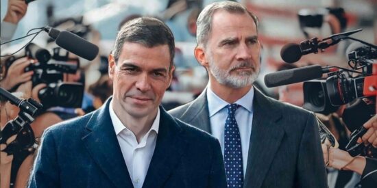 Pedro Sánchez y el Rey Felipe VI