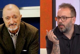 Arturo P&eacute;rez-Reverte y Antonio Maestre.