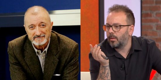 Arturo P&eacute;rez-Reverte y Antonio Maestre.