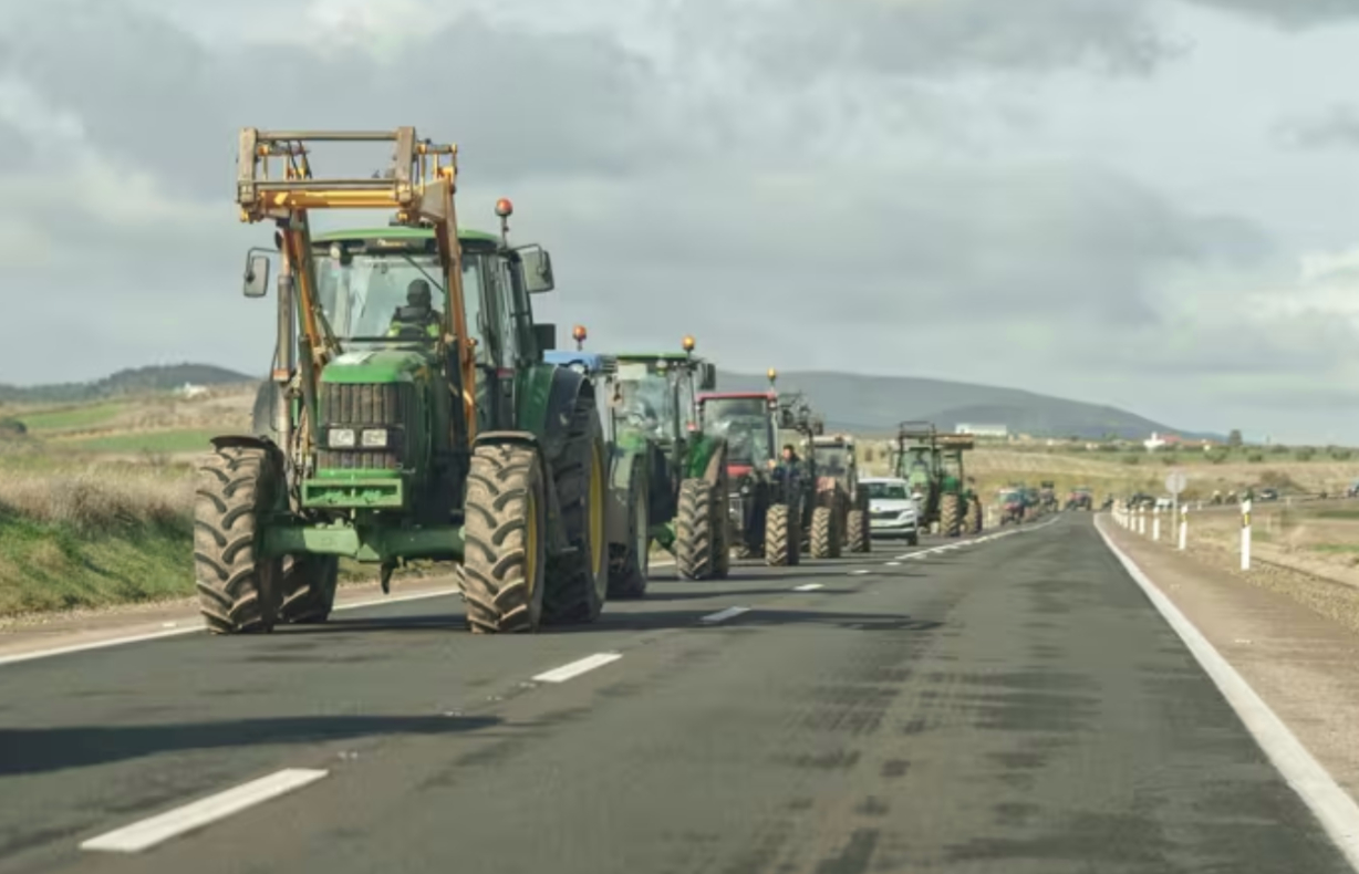 Tractoradas en protesta por Mercosur