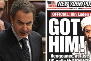 Jos&eacute; Luis Rodr&iacute;guez Zapatero y la noticia sobre el abatimiento de Osama Bin Laden.