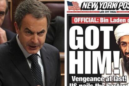 Jos&eacute; Luis Rodr&iacute;guez Zapatero y la noticia sobre el abatimiento de Osama Bin Laden.