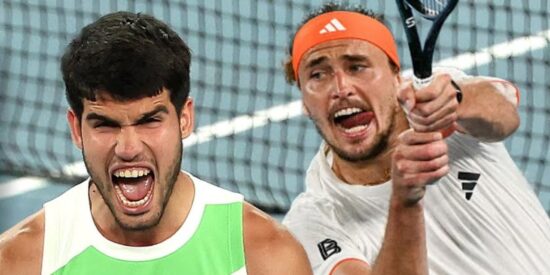 Carlos Alcaraz y Alexander Zverev.