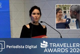 Isabel D&iacute;az Ayuso, presidenta de la Comunidad de Madrid, en los Travellers Awards 2026 de Periodista Digital