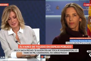 Cayetana &Aacute;lvarez de Toledo en 'Espejo P&uacute;blico' (Antena 3) 