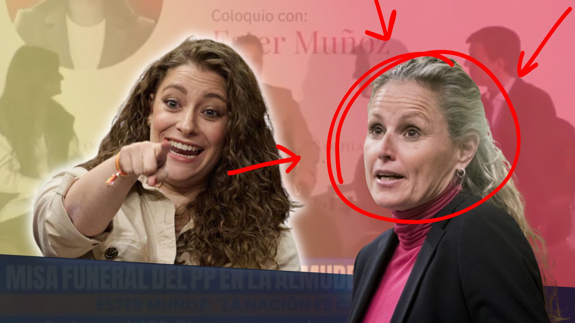 Ester Mu&ntilde;oz (PP), Montse M&iacute;nguez (PSOE)