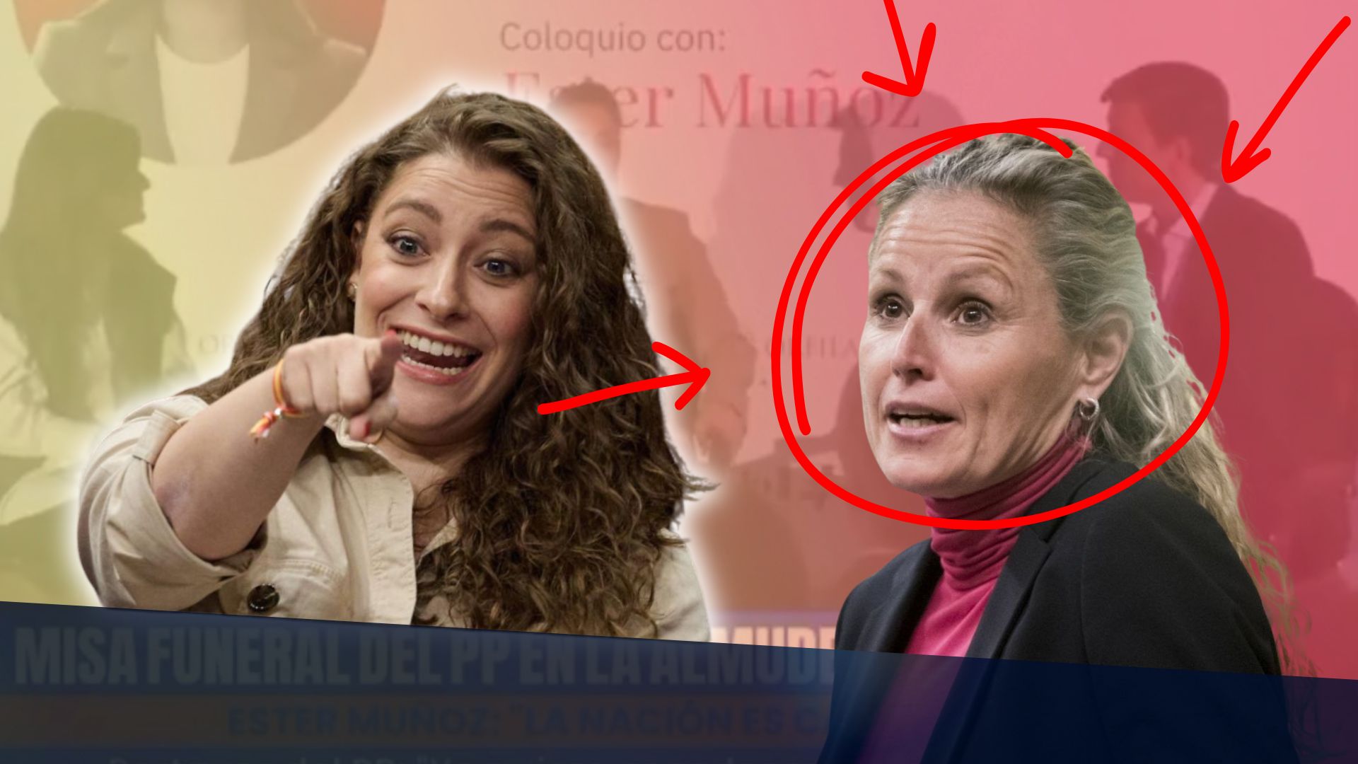 Ester Muñoz (PP), Montse Mínguez (PSOE)