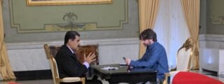 Nicol&aacute;s Maduro y Jordi &Eacute;vole.