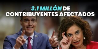 3,1 millones de contribuyentes afectados