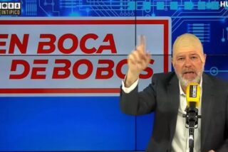 Quequ&eacute; imitando a Nacho Abad. 