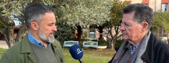 Santiago Abascal y Alfonso Rojo en Zaragoza. 